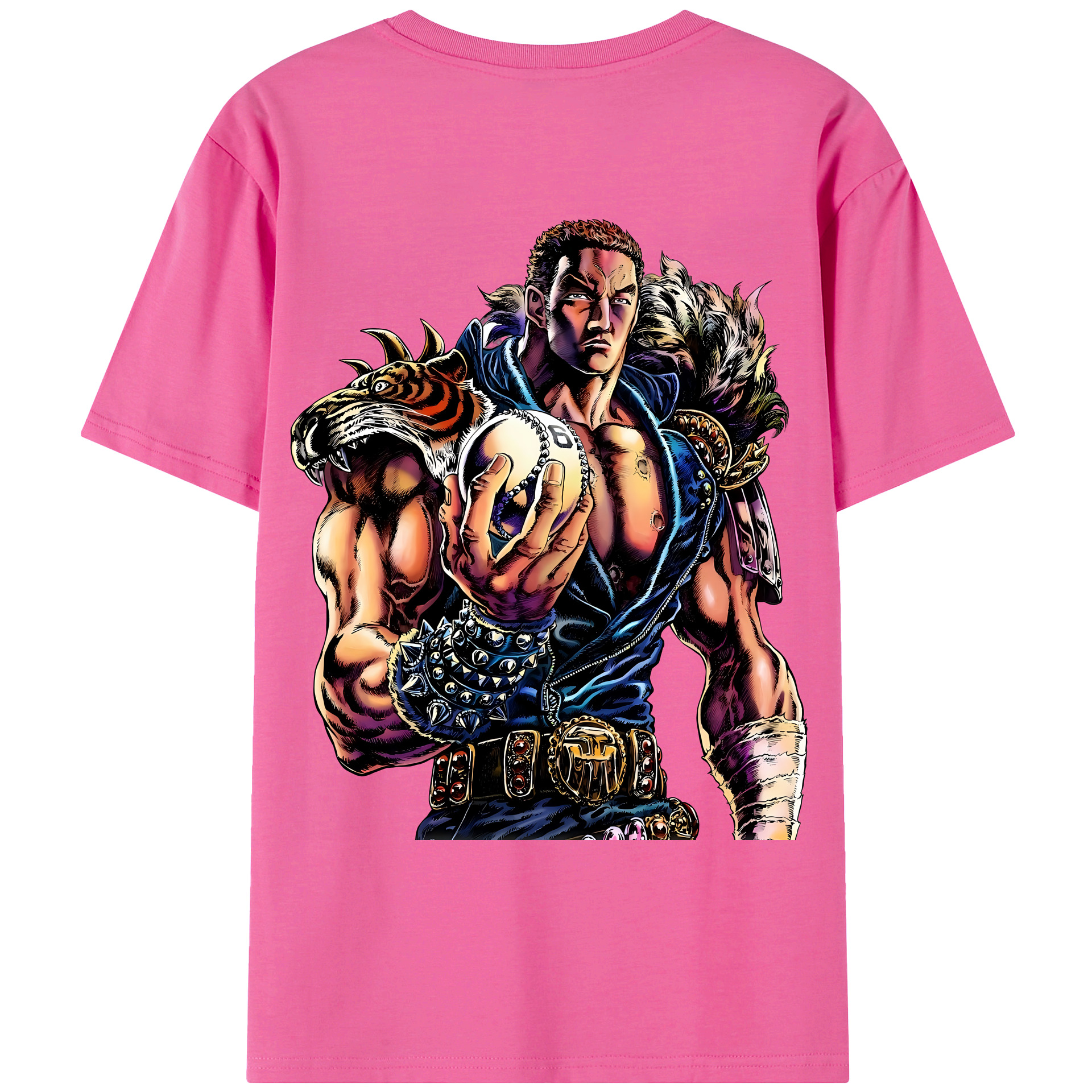 （画像用） 北斗の拳 Fist of the North Star レディース半袖Tシャツ(バックプリント)